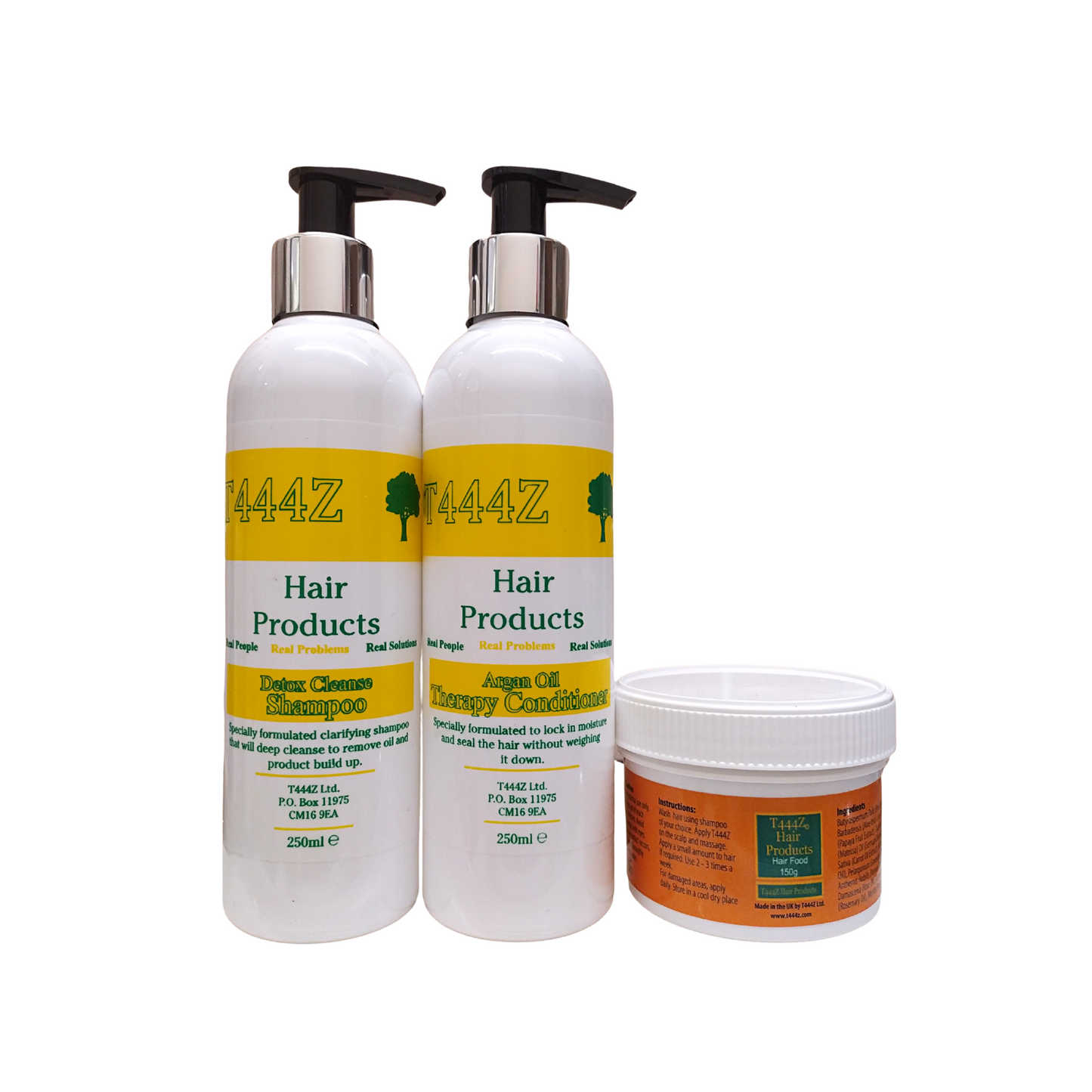 T444Z Set of 3 (Hair Food, Shampoo & Conditioner)