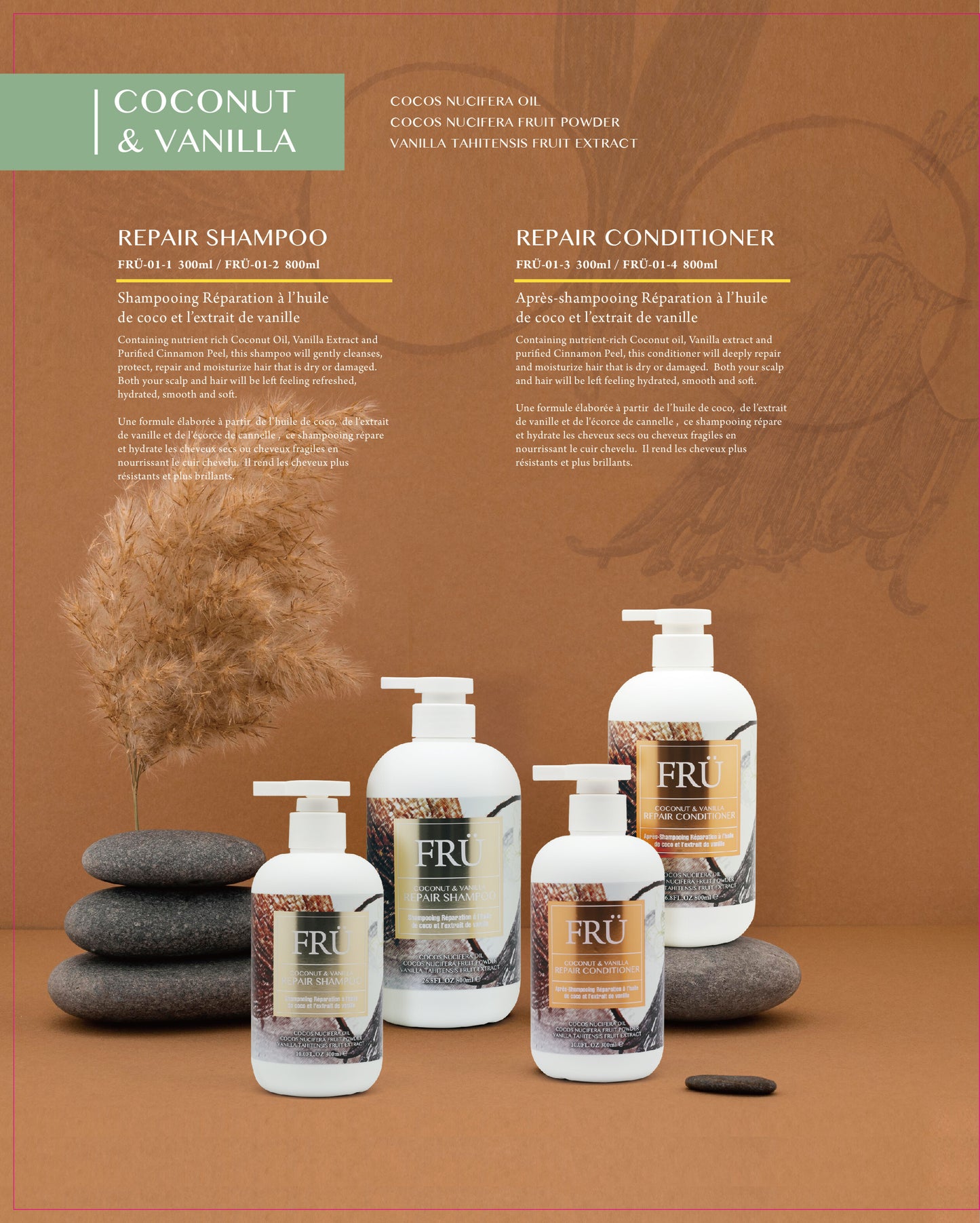 Coconut & Vanilla Shampoo & Conditioner Repair Bundle